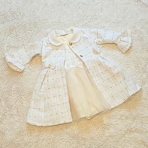 Nannette Baby Coat & Tulle Dress Set